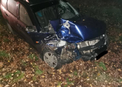 Водитель Lada Kalina протаранил УАЗик