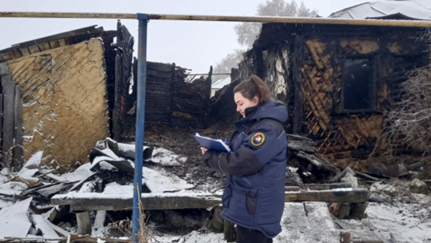 В саратовском селе сгорел дом вместе с хозяином